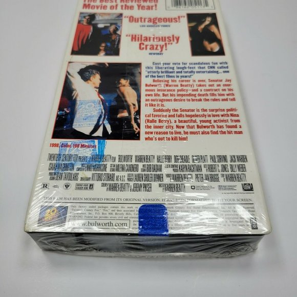 Bulworth (NEW SEALED VHS, 1998) Watermark Warren Beatty Halle Berry - Picture 7 of 8